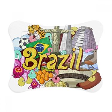 Imagem de Moldura de quebra-cabeça de grafite Oscar Niemeyer Brasil, decoração de quadros, ornamento de jogos