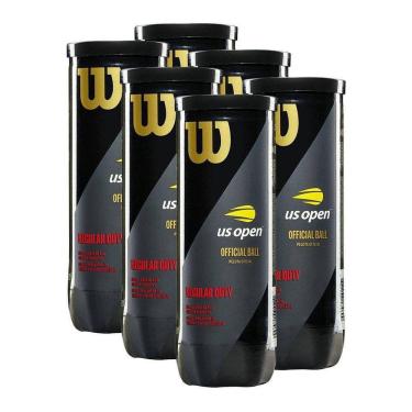 Imagem de Bola De Tênis Wilson Us Open Regular Duty Pack C/6 Tubos