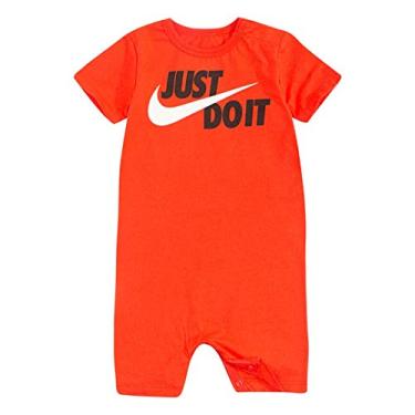 Imagem de Macaquinho infantil Nike Baby Boy Just Do It com logotipo, Laranja, 6-9 Months