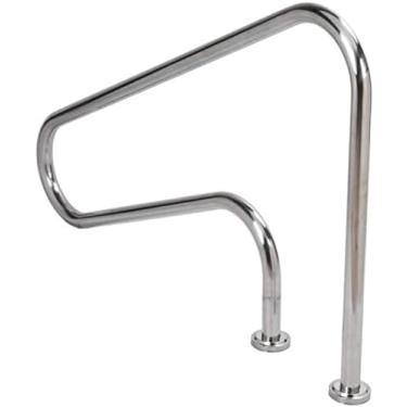 Imagem de Corrimãos Para Piscina Trilho De Apoio Manual Fácil De Instalar Corrimãos Para Piscina Em Aço Inoxidável 304 Adequados Para Entrada Inclinada Interna E Externa, Spa, Parque Aquático, Corrimão Gran