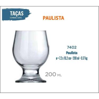Imagem de Taça Paulista 200ml - Conjunto com 12 - Nadir Figueiredo
