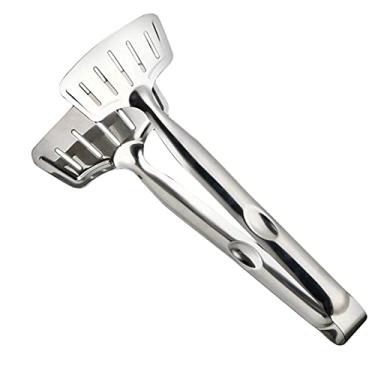 Imagem de HGGDKDG Pegador de aço inoxidável para churrasco, salada, pão, para servir, cozinha, churrasco, utensílio de cozinha acessórios