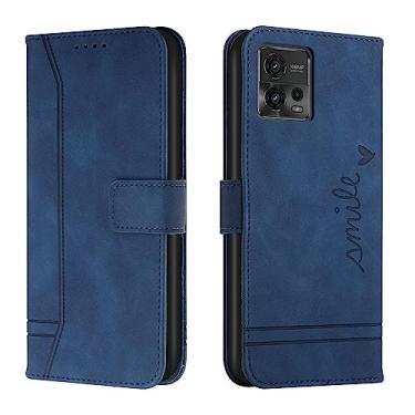 Imagem de Telefone Flip Covers Compatível com capa tipo carteira para Motorola Moto G72, capa protetora em TPU à prova de choque, capa de telefone em couro PU, capa magnética folio em couro, porta-cartões Capa