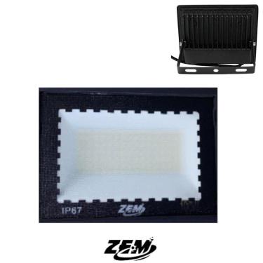 Imagem de Refletor Holofote Led 100W Luz Branca 6500K Ip65 Zem Bivolt