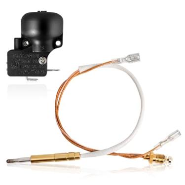 Imagem de IDEASURE Peças de reposição de aquecedor de pátio para aquecedores externos, termoacoplador de 35 cm de comprimento e sensor de segurança para aquecedores a gás propano aquecedores de ambiente