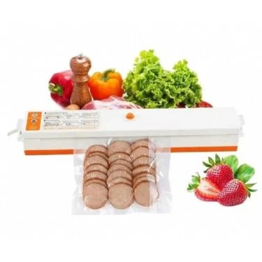 Imagem de Máquina de embalagem de alimentos Fresh Pack Pro com seladora a vácuo com 10 sacos