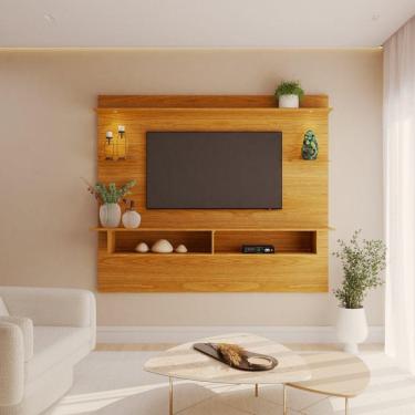 Imagem de Painel para Tv até 50 Polegadas com 2 Nichos Viena Freijó