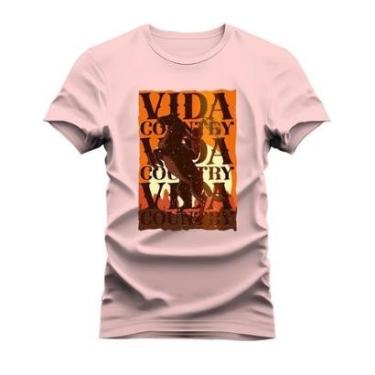 Imagem de Camiseta Plus Size Estampada Algodão Confortável T-Shirt Vida Country Chicote-Unissex