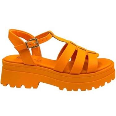 Imagem de Sandália Casual Feminina Flat Tratorada Ramarim 38503-Feminino
