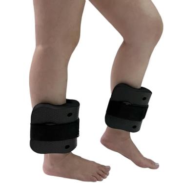 Imagem de Par de Caneleiras Piscina Natação Hidroterapia 30x10x3,5cm Peso 2 à 3kg DF4031-PT Preto Dafoca Sports