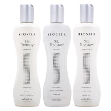 Imagem de BioSilk Kit Revive Your Locks - Original Silk Therapy 200 ml, Xampu 200 ml e Condicionador 200 ml (conjunto de 3 produtos)