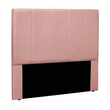 Imagem de Cabeceira Cama Box Solteiro 90 Cm Arizona Veludo S04 - D`rossi Cor Rosa
