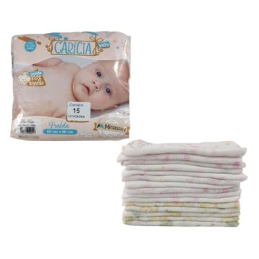 Imagem de FRALDA DE PANO DE BEBÊ 100% ALGODÃO COM 30 UNIDADES (Rosa)