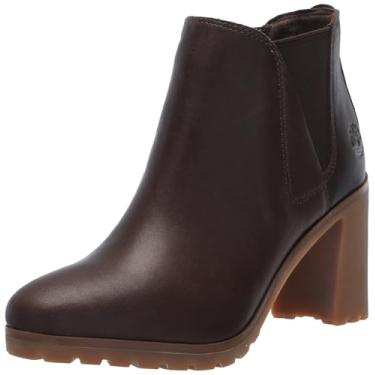 Imagem de Timberland Bota feminina Allington Mid Chelsea, Marrom médio de flor integral, 9