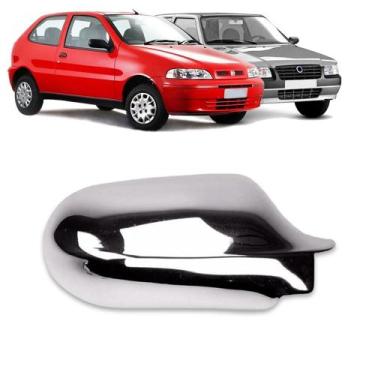 Imagem de Aplique Cromado para Capa Retrovisor Fiat Palio G2 2000 a 2006 Uno Fir
