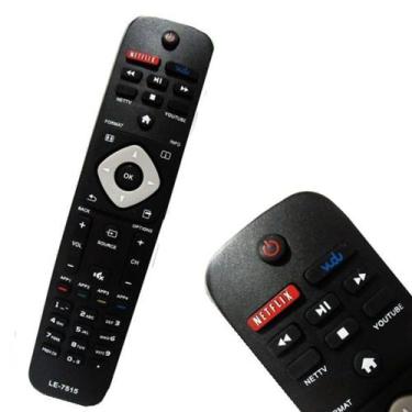 Imagem de Controle remoto tv philips smart netflix vudu le-7515 40pfg5100/ 40pfg