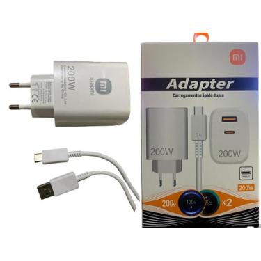 Imagem de Carregador Turbo 200W  USB-C Compativel Com Lingtning/Iphone 15  - ALT