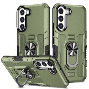 Imagem de Sidande Capa para Galaxy S22 Plus, capa para Samsung S22+ 5G SM-S906U, suporte magnético para carro, à prova de choque, capa protetora para celular para Samsung Galaxy S22+, verde