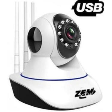 Imagem de Câmera Segurança Ip Wifi Wireless 360 Graus Robo Inteligente - ZEM