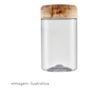 Imagem de Pote plástico bege travertino 2 litros Bandeirante