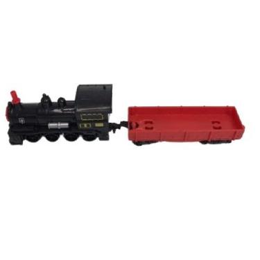 Imagem de Trem Locomotiva de Construção Trilho brinquedo 9 pçs basico - Filó Mod