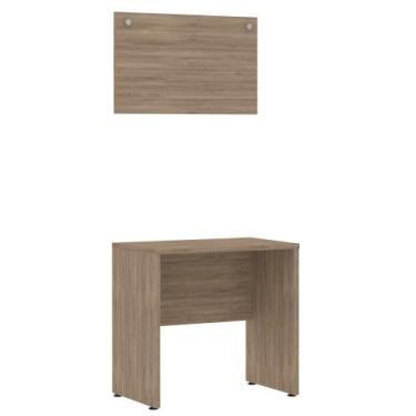 Imagem de Mesa Escrivaninha 80x50 c/ Painel - Módulo Dormitório Master - Guarda 