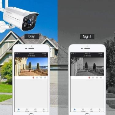 Imagem de Câmera Ip Wifi Externa 2 Antenas Hd Acesso Remoto + Fonte! - V380