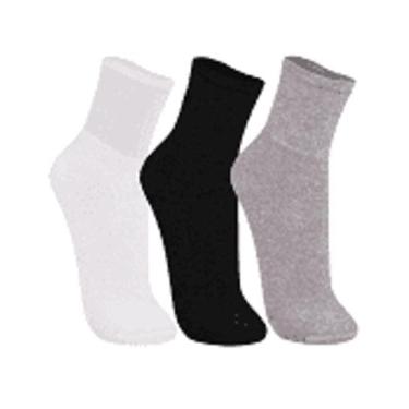 Imagem de Kit Meia Trifil Cano Médio 3 Pares Masculino T08721, 1 branco 1 preto 