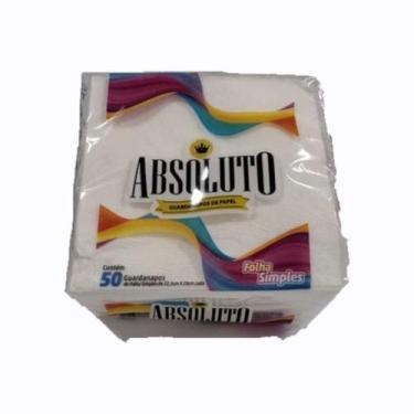 Imagem de Guardanapo de Papel Folha Simples 22,5cm x 20cm pacote 50 folhas - Abs