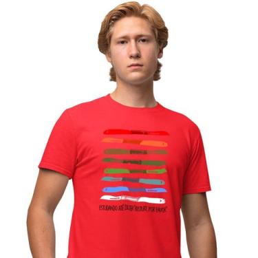 Imagem de Camisa Camiseta Masculina Estampada Bisturi por Favor 100% Algodão Fio