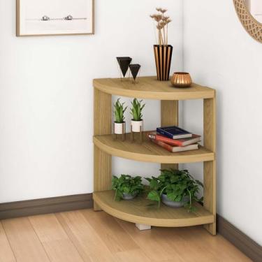 Imagem de Estante De Canto com 3 Prateleiras Artany Wind Cor Olmo