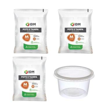 Imagem de Potes Descartáveis Redondo Freezer Microondas 1500ml - 72un - Gourmax