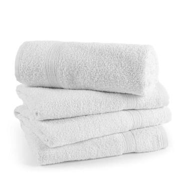 Imagem de Kit 4 Toalhas de Salão de Beleza Cabelereira - Dianneli, Branco