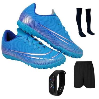 Imagem de Chuteira Society Adulto Juvenil Sosaite Campo Sintético Futebol Nova +