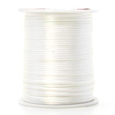 Imagem de Cordão de Cetim Rabo de Rato 2,5mm 50 Metros - Círculo, 301 BRANCO