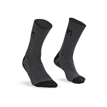 Imagem de Meia ciclismo corrida esportiva cano médio Free Force, Cinza, Único