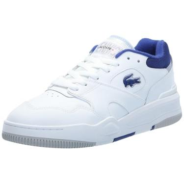 Imagem de Lacoste Tênis masculino Lineshot, Branco/azul, 44