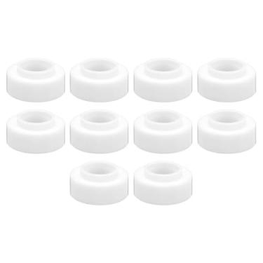 Imagem de HARFINGTON 10 peças 17GLG20 TIG juntas de copo isolador de lente de gás resistentes a altas temperaturas PTFE TIG acessórios de soldagem vedação de isolamento para tocha de soldagem WP-17 18 26