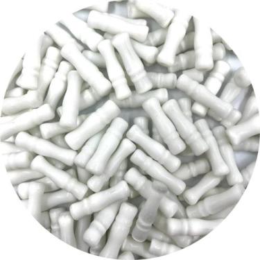 Imagem de Miçanga Canudo 26x7mm Branco Passante 30pçs 65g - Macall