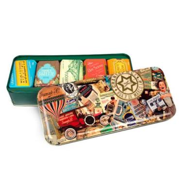 Imagem de Granado Linha Vintage Kit  5 Sabonetes em Barra + Lata de Metal, Kit