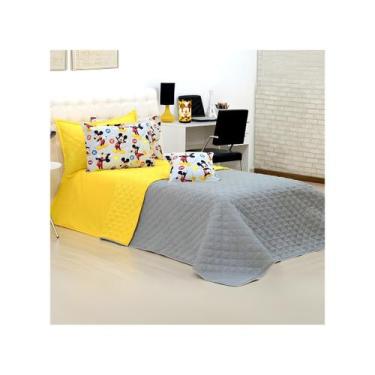 Imagem de Cobre Leito Solteiro Infantil Personagem Colcha Dupla Face Desenho - M