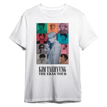 Imagem de Camiseta Básica Bts The Eras Kim Taheyung Camisa Algodão Unissex - SEM
