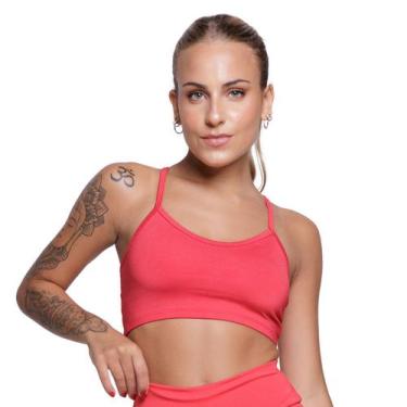 Imagem de Top Fitness Bella Fiore Nadador Feminino Alça Fina Academia, Rosa, GG