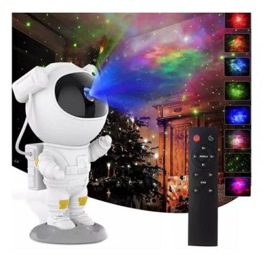 Imagem de Luminária Projetor de Luz Astronauta Galaxy Light Estrelas Natal - Nov