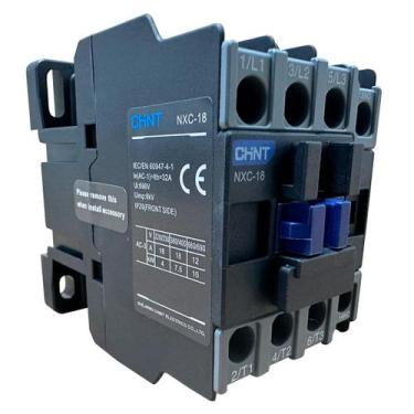 Imagem de Contator Tripolar Chint NXC-18 24VAC 18A 1NA+1NF 690V 8kV