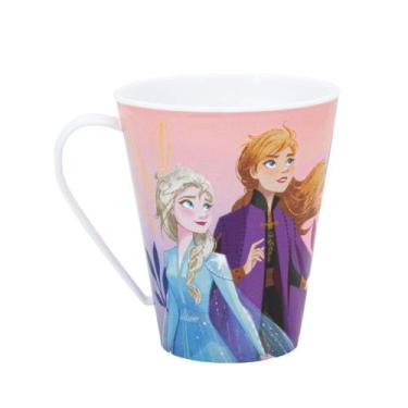 Imagem de Caneca Infantil de Plástico 360 ml Personagens Plasútil, Frozem