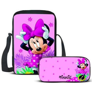 Imagem de Kit Escolar Lancheira E Estojo Ratinha Mouse Volta as Aulas - Mochila