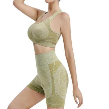 Imagem de Conjunto Modela Corpo Levanta Bumbum Bermuda Short + TOP C/ Bojo Remov