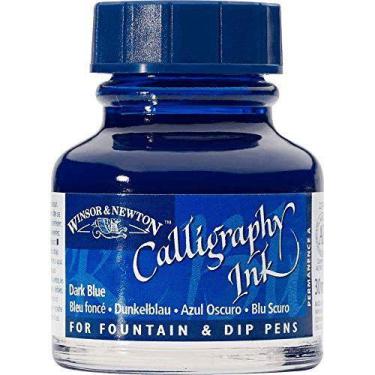 Imagem de Tinta para Caligrafia Winsor & Newton 30ml Dark Blue, Winsor & Newton,