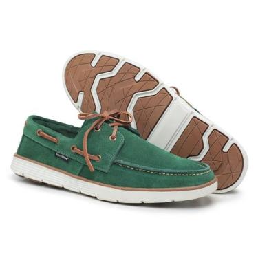 Imagem de Mocassim Masculino Dockside Top Sider em Couro Polo Urban Verde, 41, V
